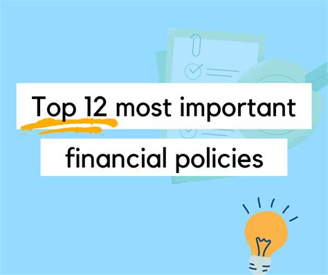 Financial Policies .